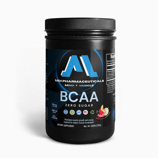 BCAA Powder (Watermelon Honeydew) | 292g | ZERO SUGAR | Speeds Muscle Recovery | With L-Glutamine  & Vitamin B6 | Gluten-Free | Hormone-Free