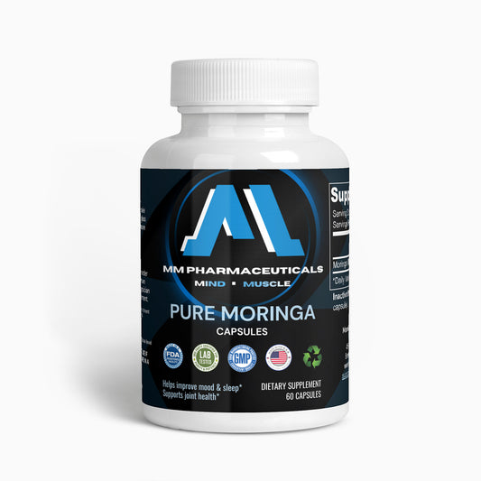 Pure Moringa | 60 Capsules | 800mg | Sleep, Joint & Mood Support | Powerful Antioxidant | 100% Natural
