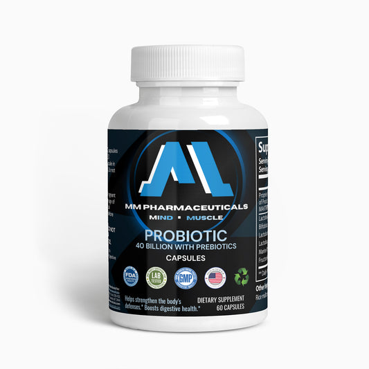 Probiotic 40 Billion with Prebiotics | 60 Capsules | Boosts Digestive Health | Supports Women's Health | 4-Blend Probiotic Bacteria | 100% Natural