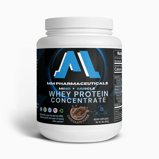 Whey Protein Concentrate (Chocolate Fudge) | 2lbs | Premium Ingredients | Build Lean Muscle & Strength | Grass-Fed | Sugar-Free