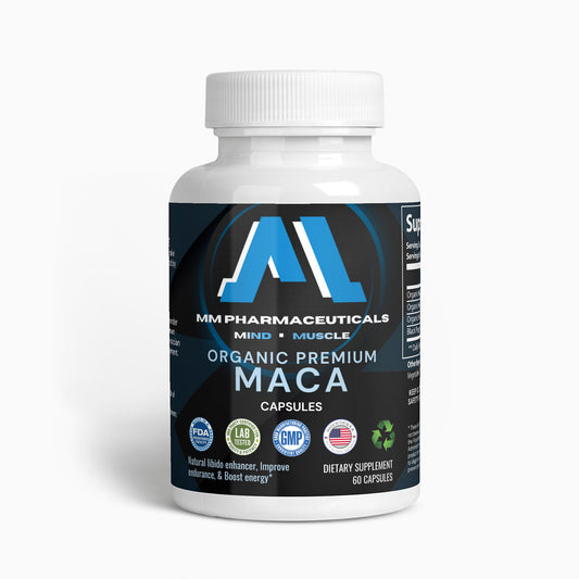 Organic Premium Maca | 60 Capsules | 1500 mg | Potent 3-Blend Raw Maca | Natural Libido Enhancer | Balance Hormone Levels | Boost Energy | 100% Organic | 100% Natural