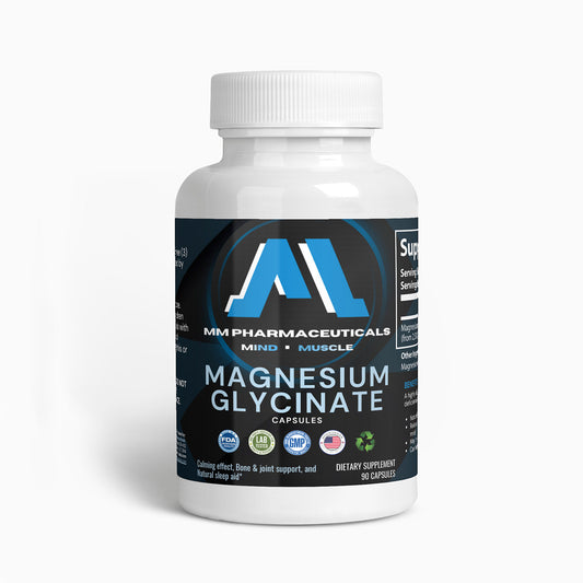 Magnesium Glycinate | 90 Capsules | 275 mg | Sleep-Support | Blood-Pressure Control | 100% Natural